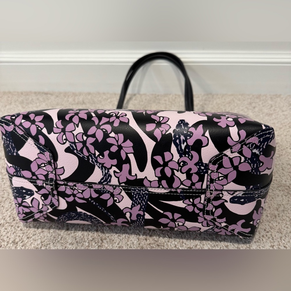 Kate Spade New York Snake Garden Medium Purple & Pink Tote Bag - Picture 8 of 14